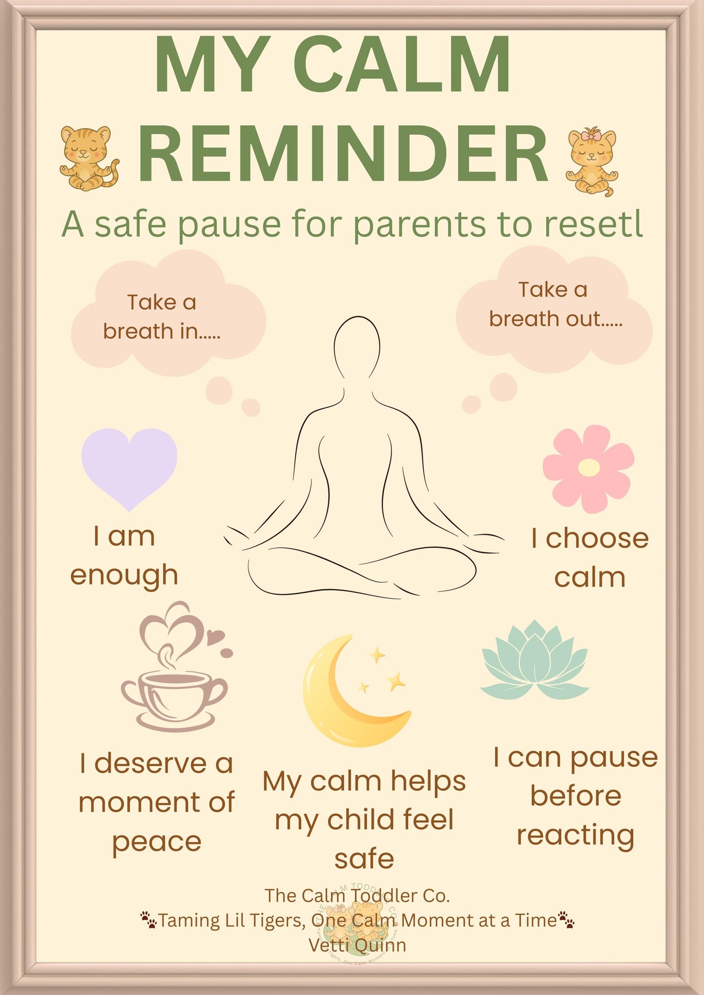Calm Corner Poster Bundle – Toddler & Parent Support | The Calm Toddler Co.