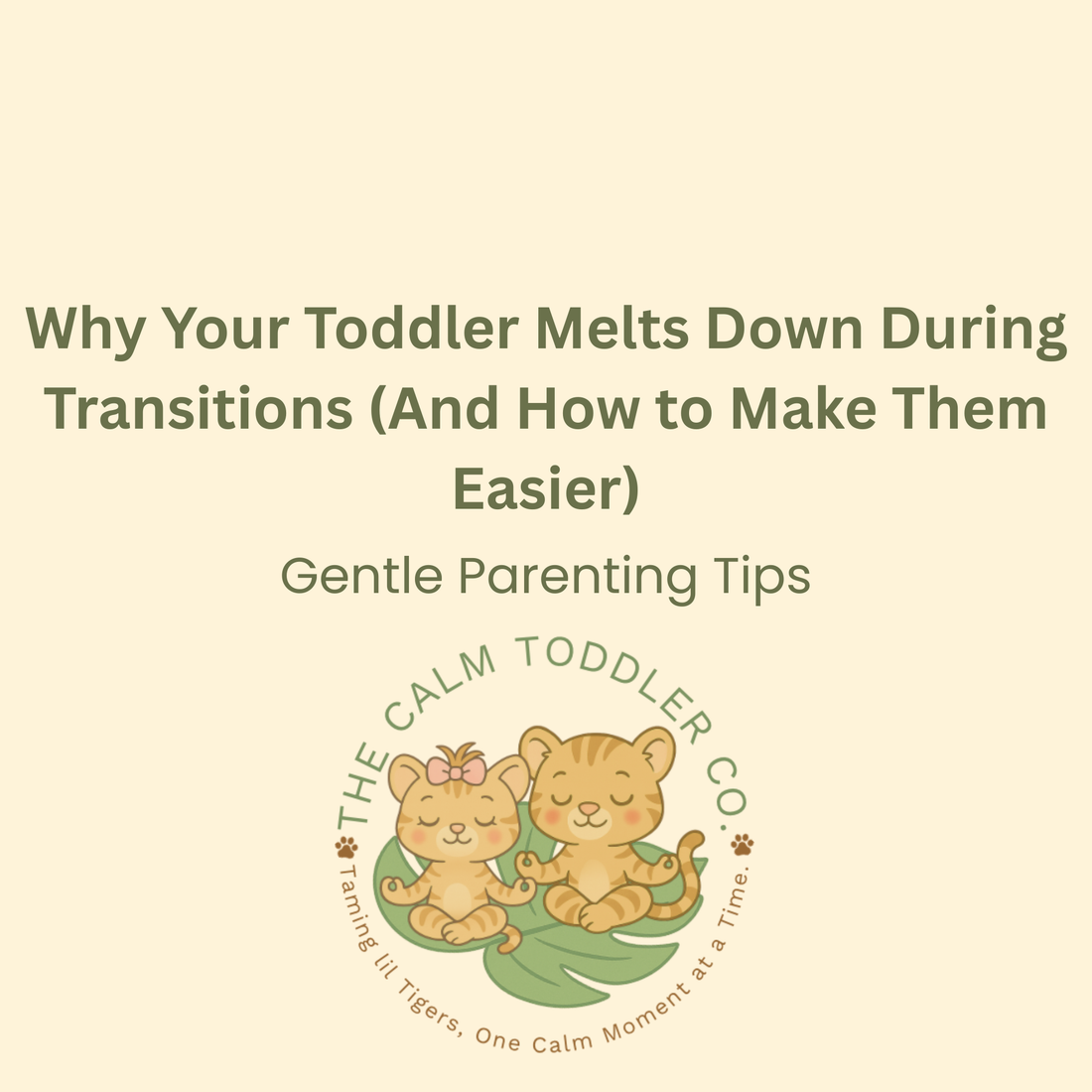 Why Your Toddler Melts Down During Transitions (And How to Make Them Easier)