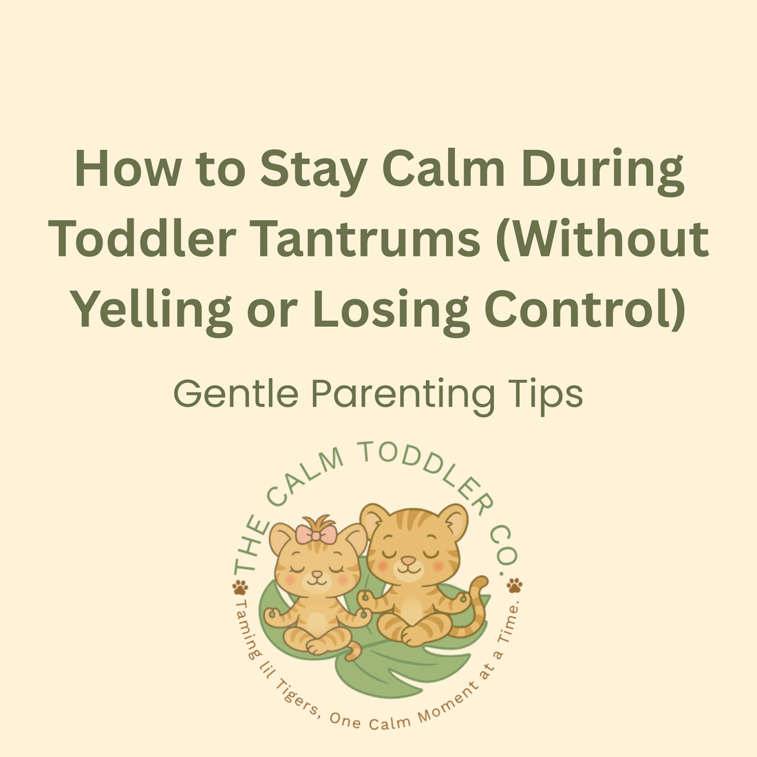 How to Stay Calm During Toddler Tantrums (Without Yelling or Losing Control)