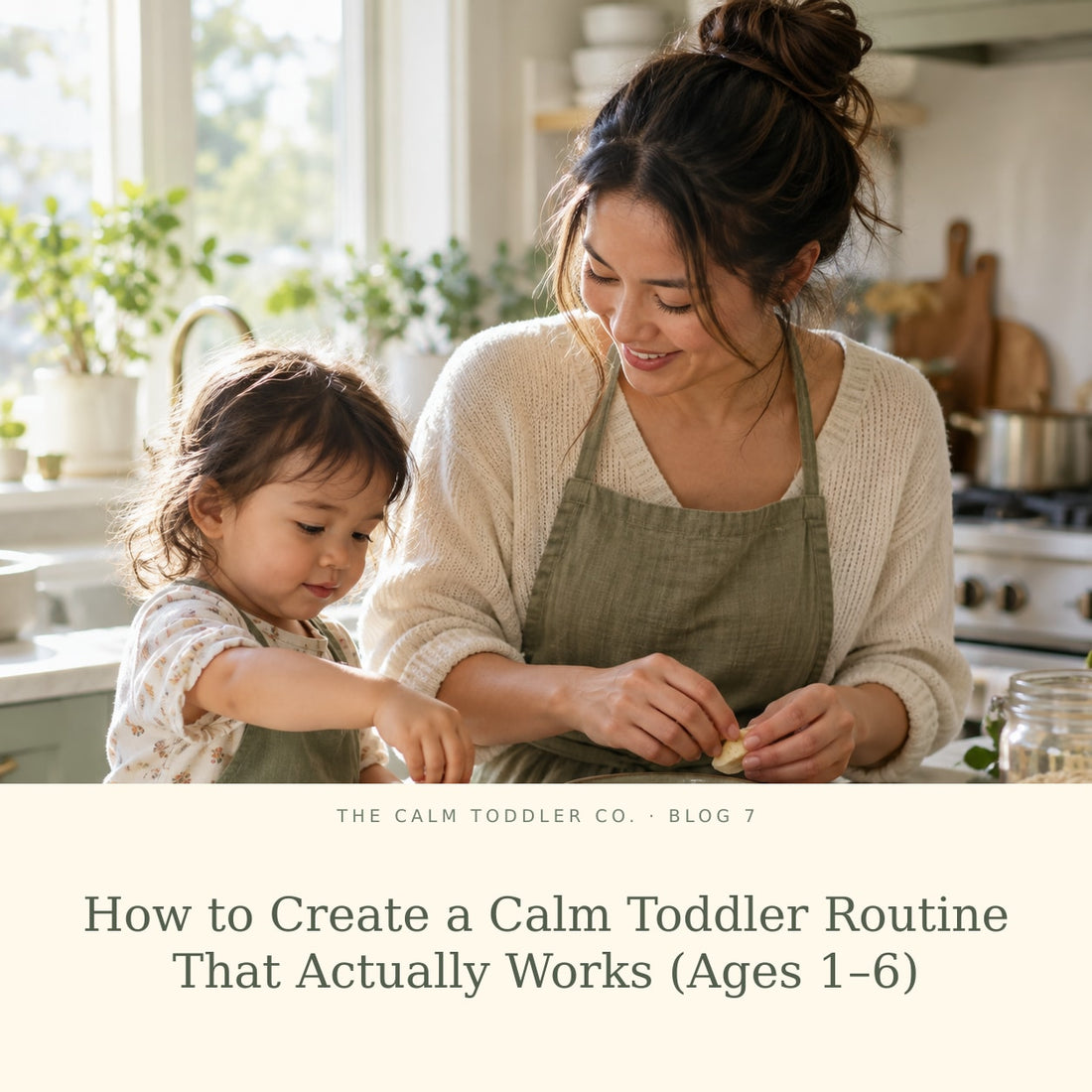 How to Create a Calm Toddler Routine That Actually Works (Ages 1–6)