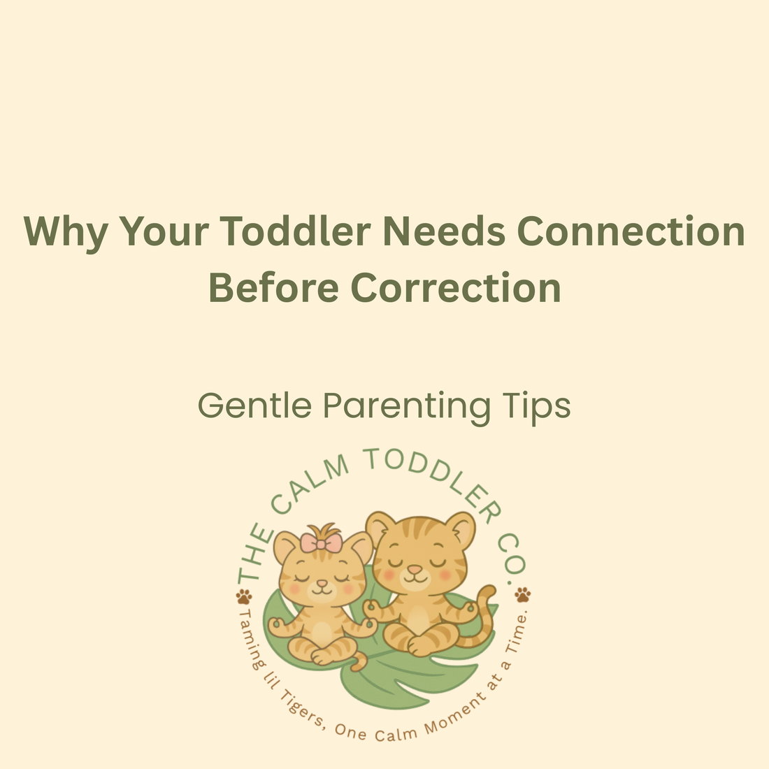 Why Your Toddler Needs Connection Before Correction