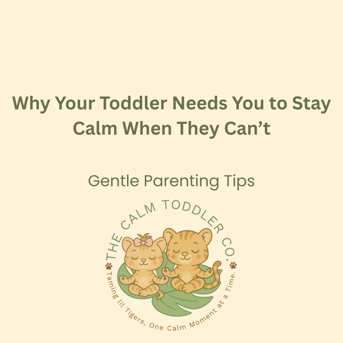 Why Your Toddler Needs You to Stay Calm When They Can’t