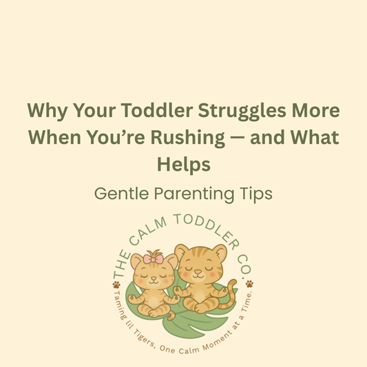 Why Your Toddler Struggles More When You’re Rushing — and What Helps