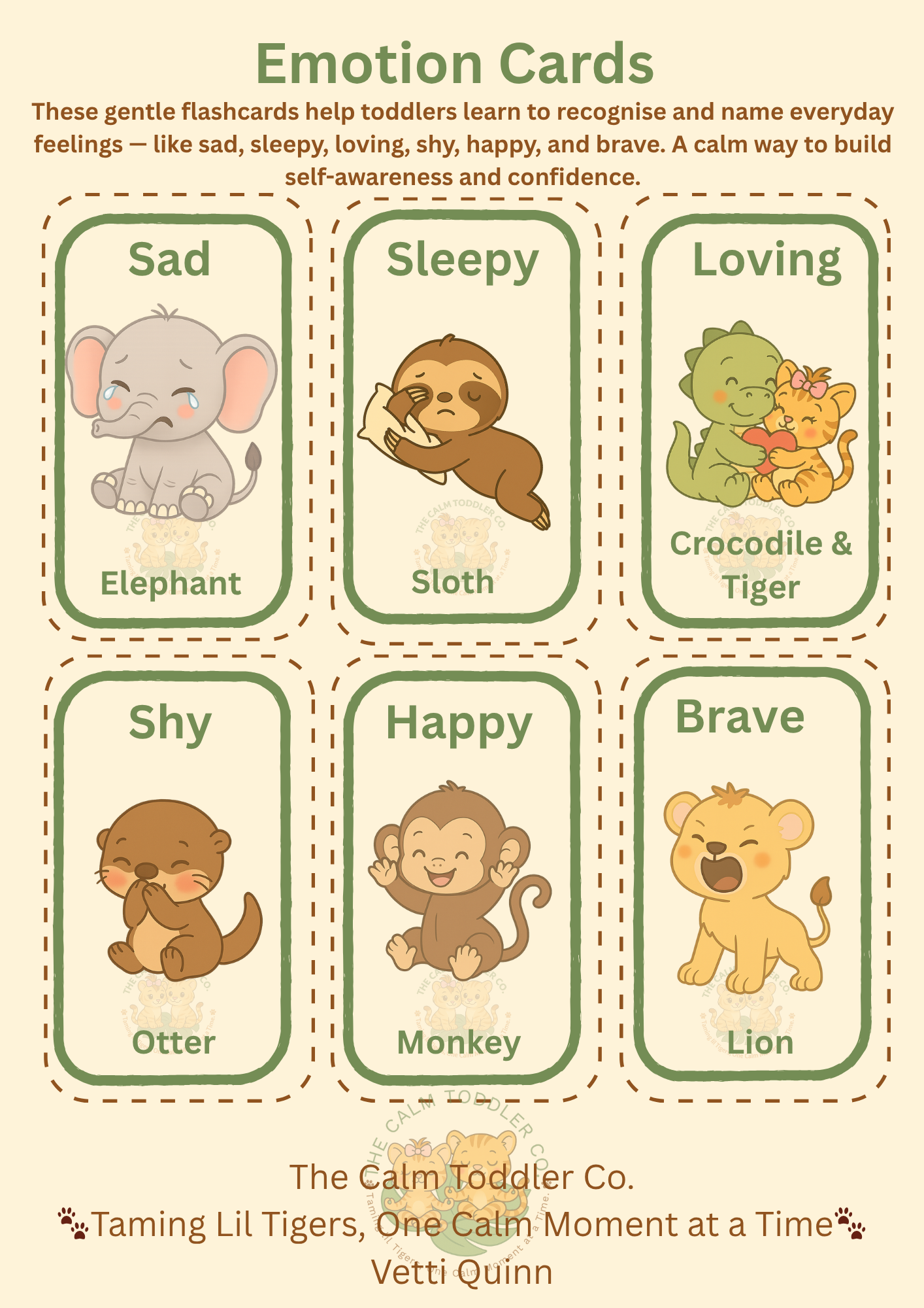 Toddler Emotions – Volume 1 (Jungle Animals) Bundle | The Calm Toddler Co.