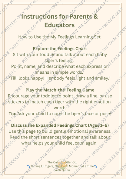 My Feelings Learning Set — Tayo