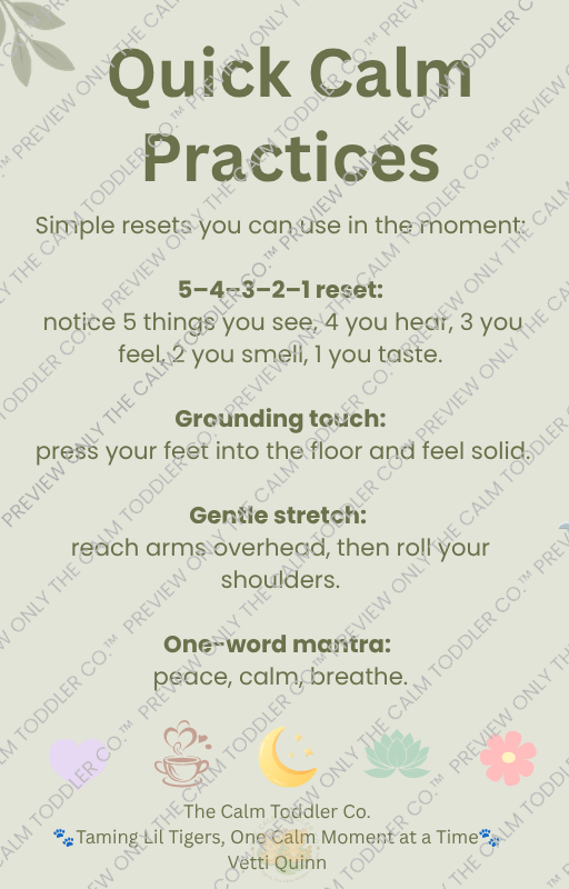 My Calm Reminder – Parent Support Bundle