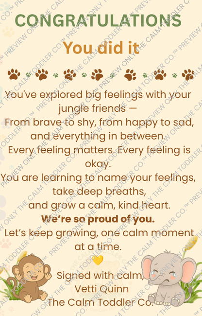 Toddler Emotions – Volume 1 (Jungle Animals) Bundle