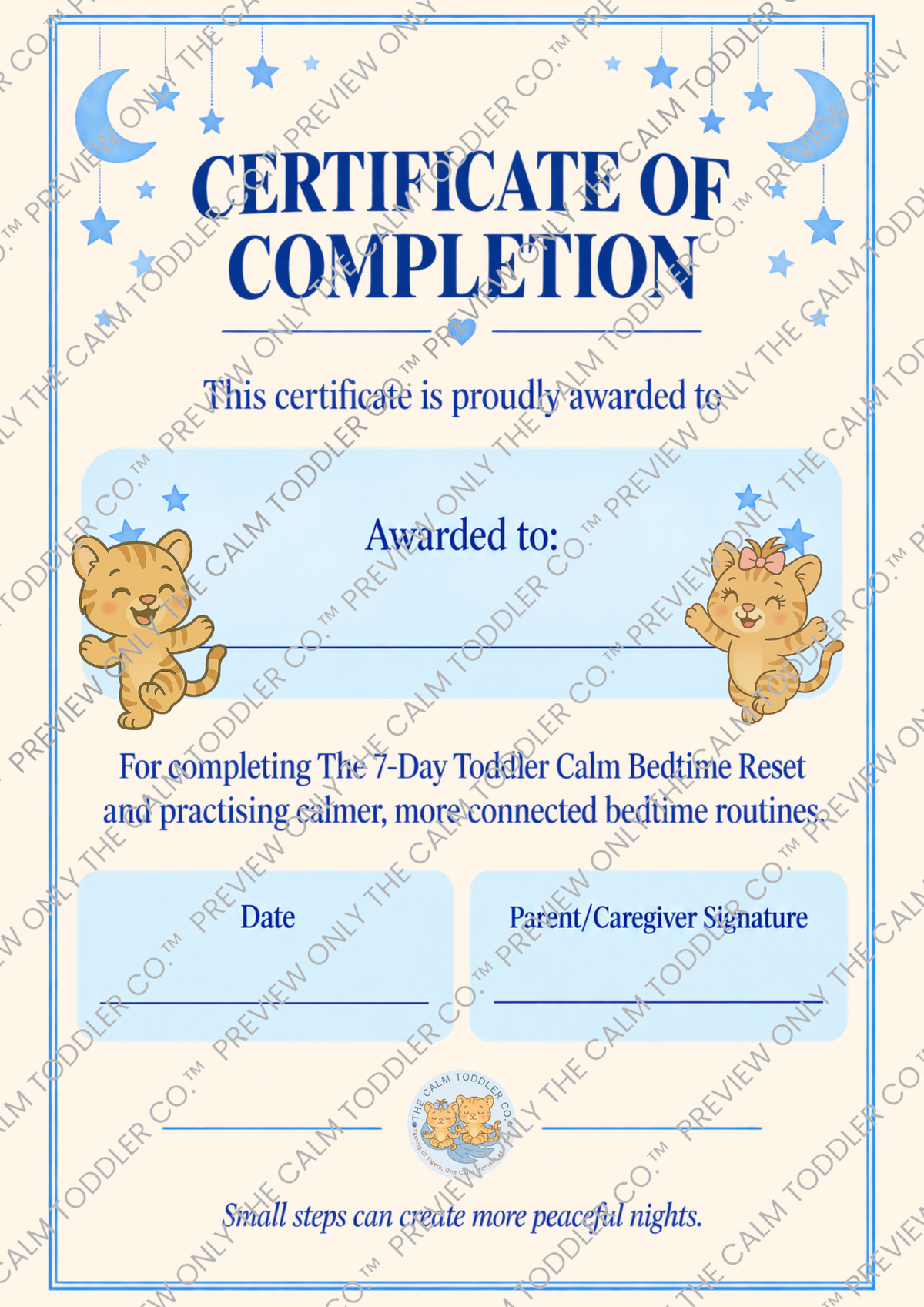 The 7-Day Calm Toddler Bedtime Reset – Bedtime Routine Printable Bundle