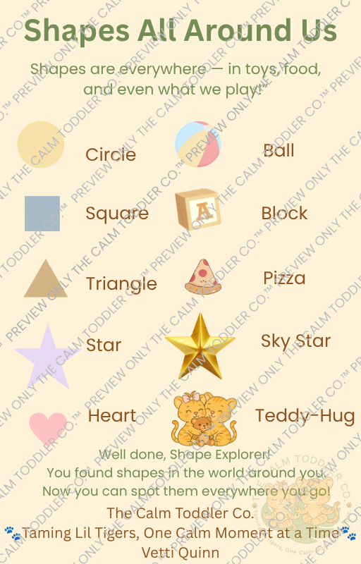 Shape Safari – Toddler Shape Learning Bundle