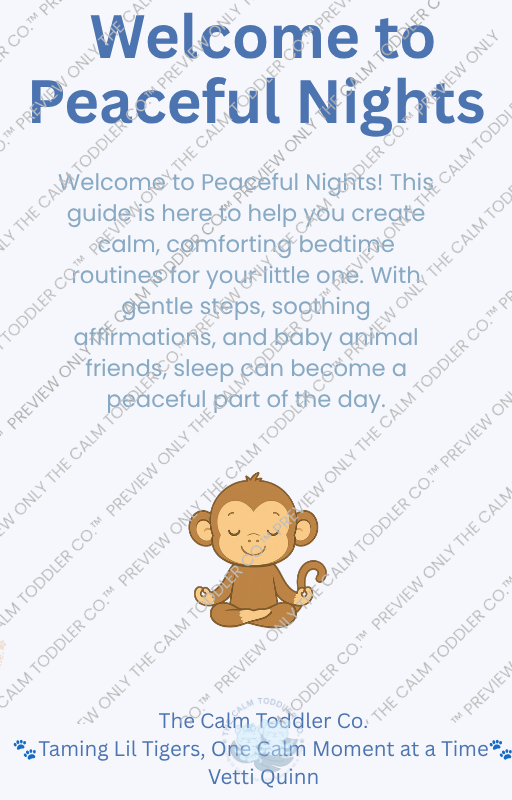 Peaceful Nights Sleep Guide – Milo Boy Version