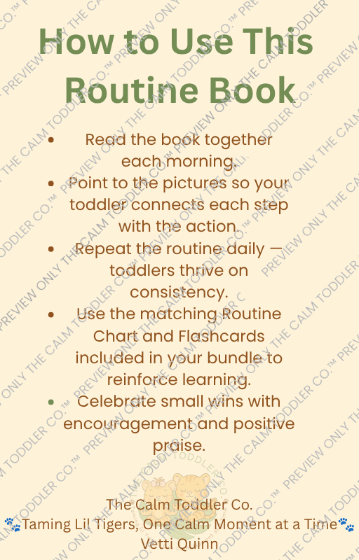 Gentle Morning Routine – Toddler Routine Bundle