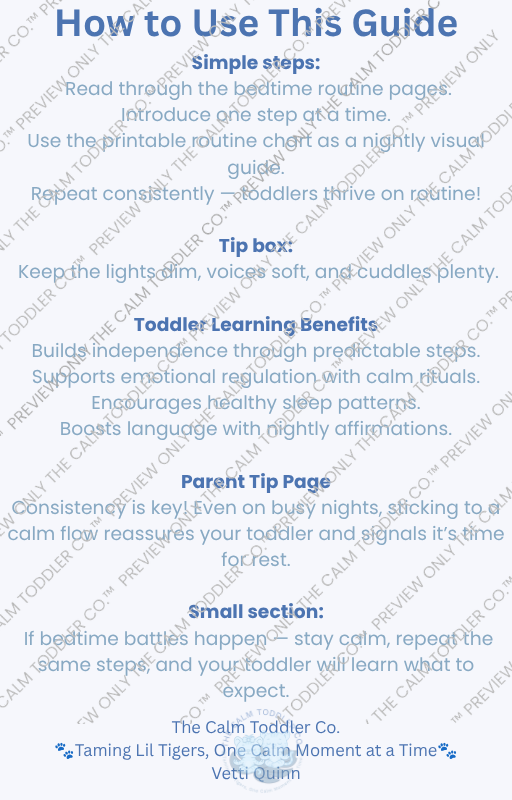 Peaceful Nights Sleep Guide – Milo Boy Version