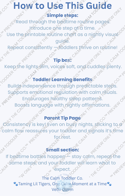Peaceful Nights Sleep Guide – Milo Boy Version