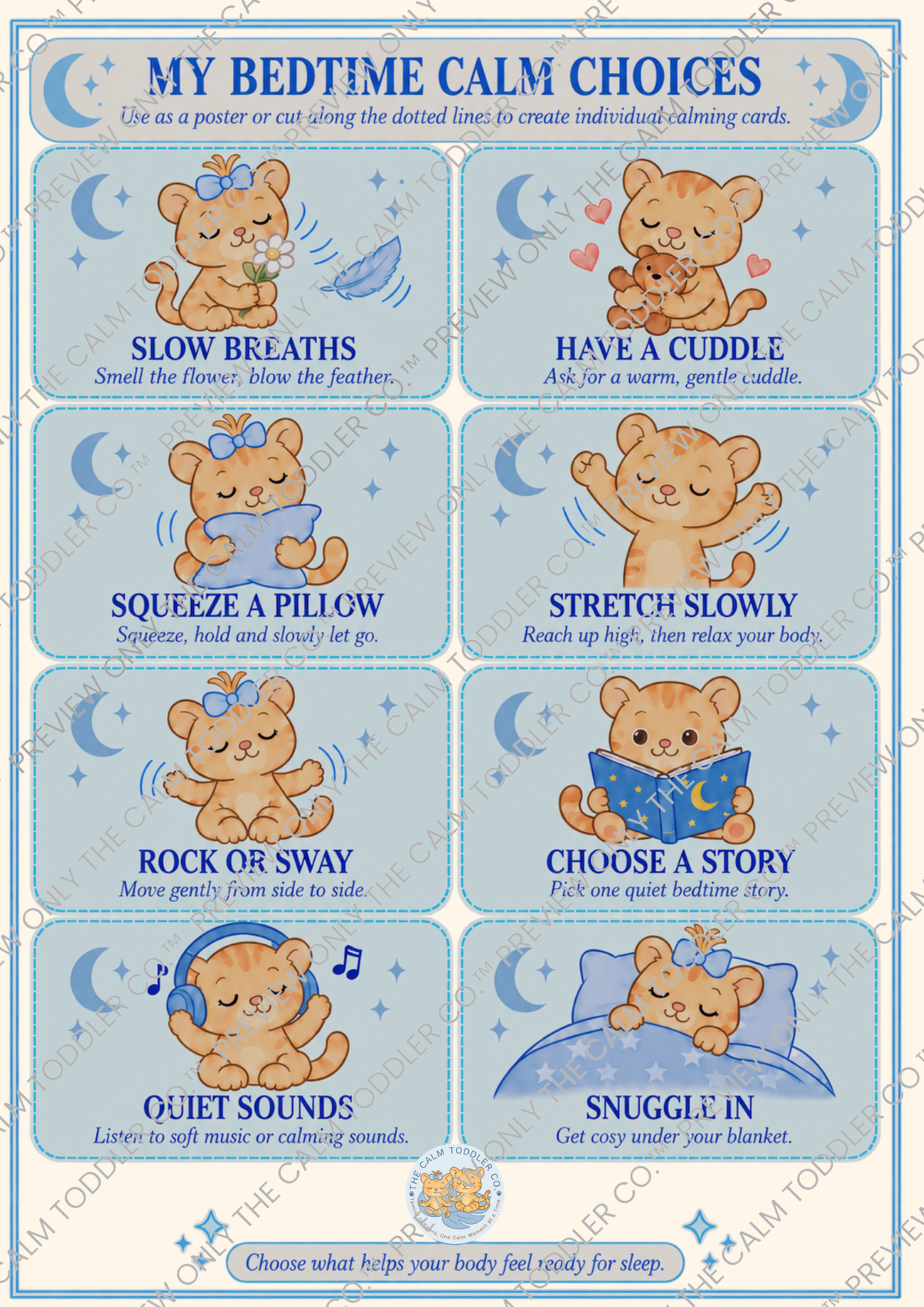 The 7-Day Calm Toddler Bedtime Reset – Bedtime Routine Printable Bundle
