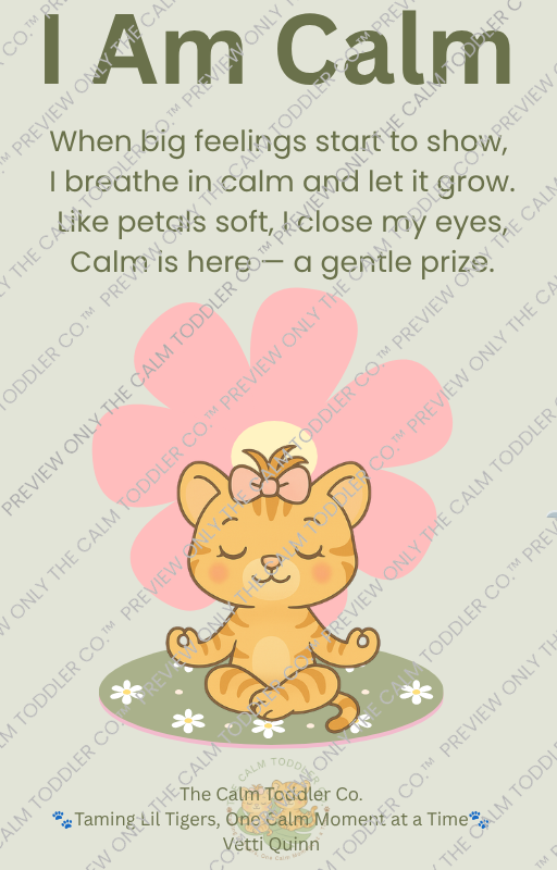 Toddler Routine & Calm Corner Bundle – Gentle Morning & Emotional Learning (Tilli Girl Version) | The Calm Toddler Co.