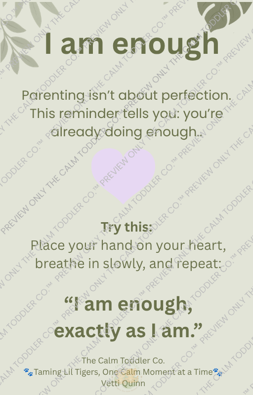 My Calm Reminder – Parent Support Bundle
