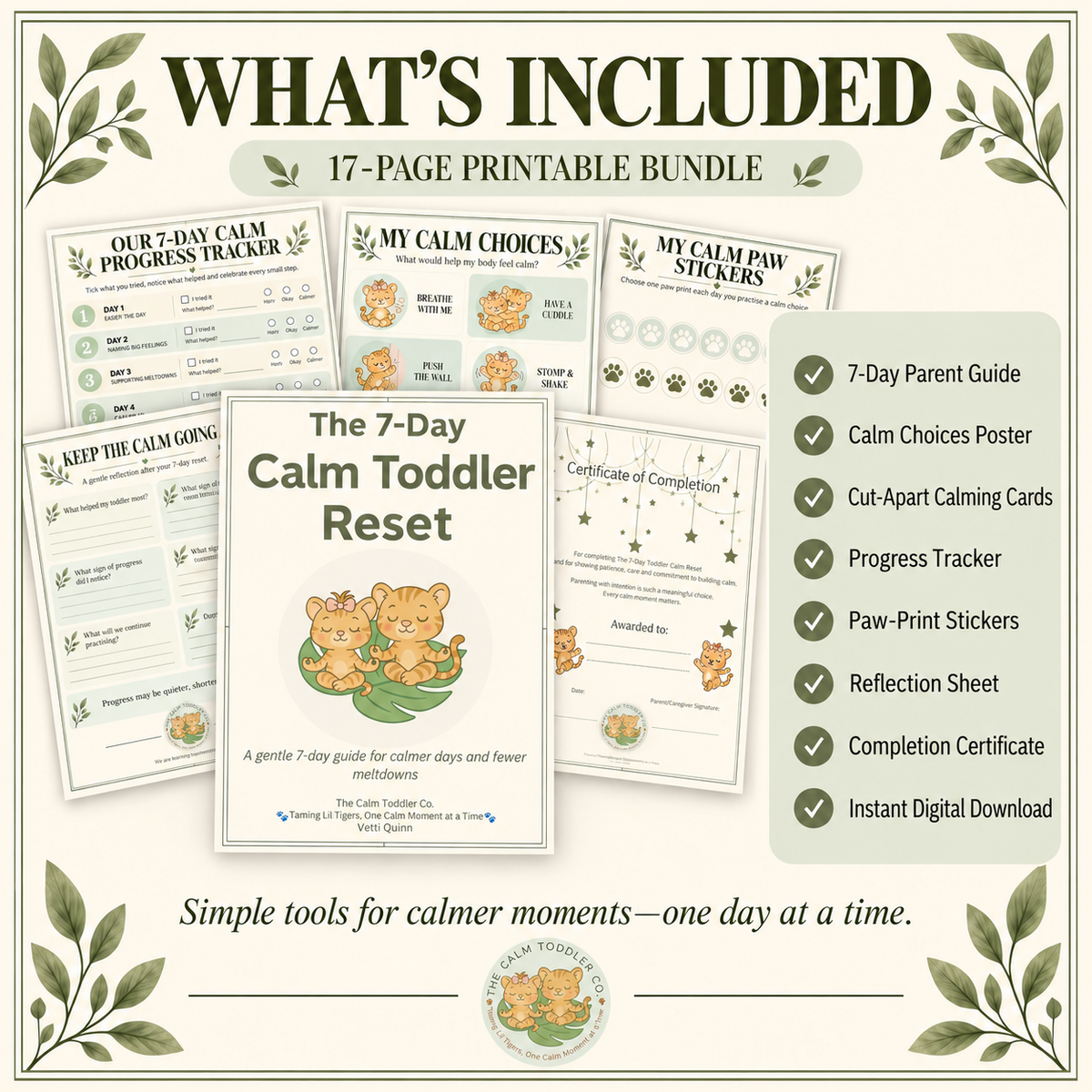 The 7-Day Calm Toddler Reset