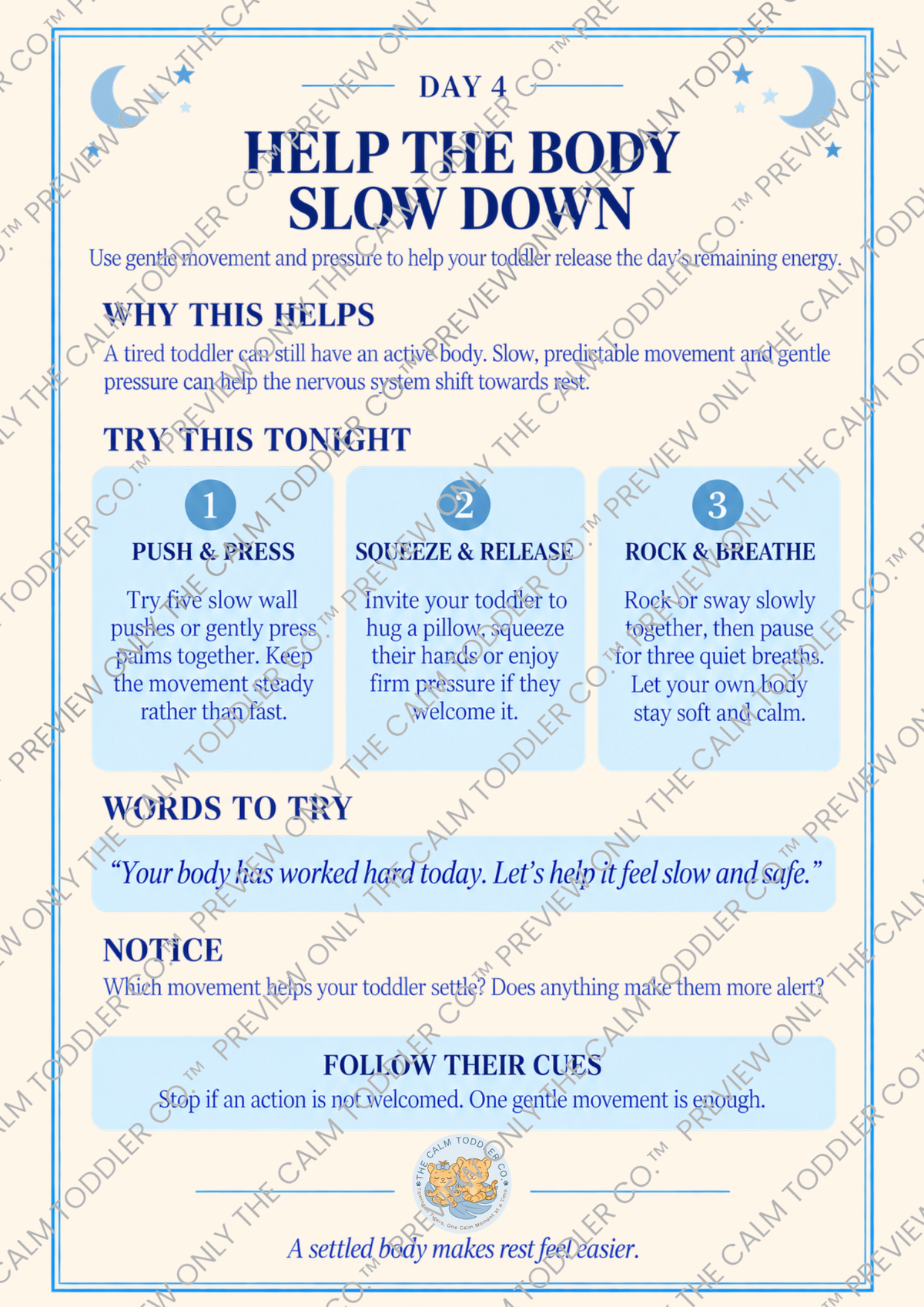 The 7-Day Calm Toddler Bedtime Reset – Bedtime Routine Printable Bundle