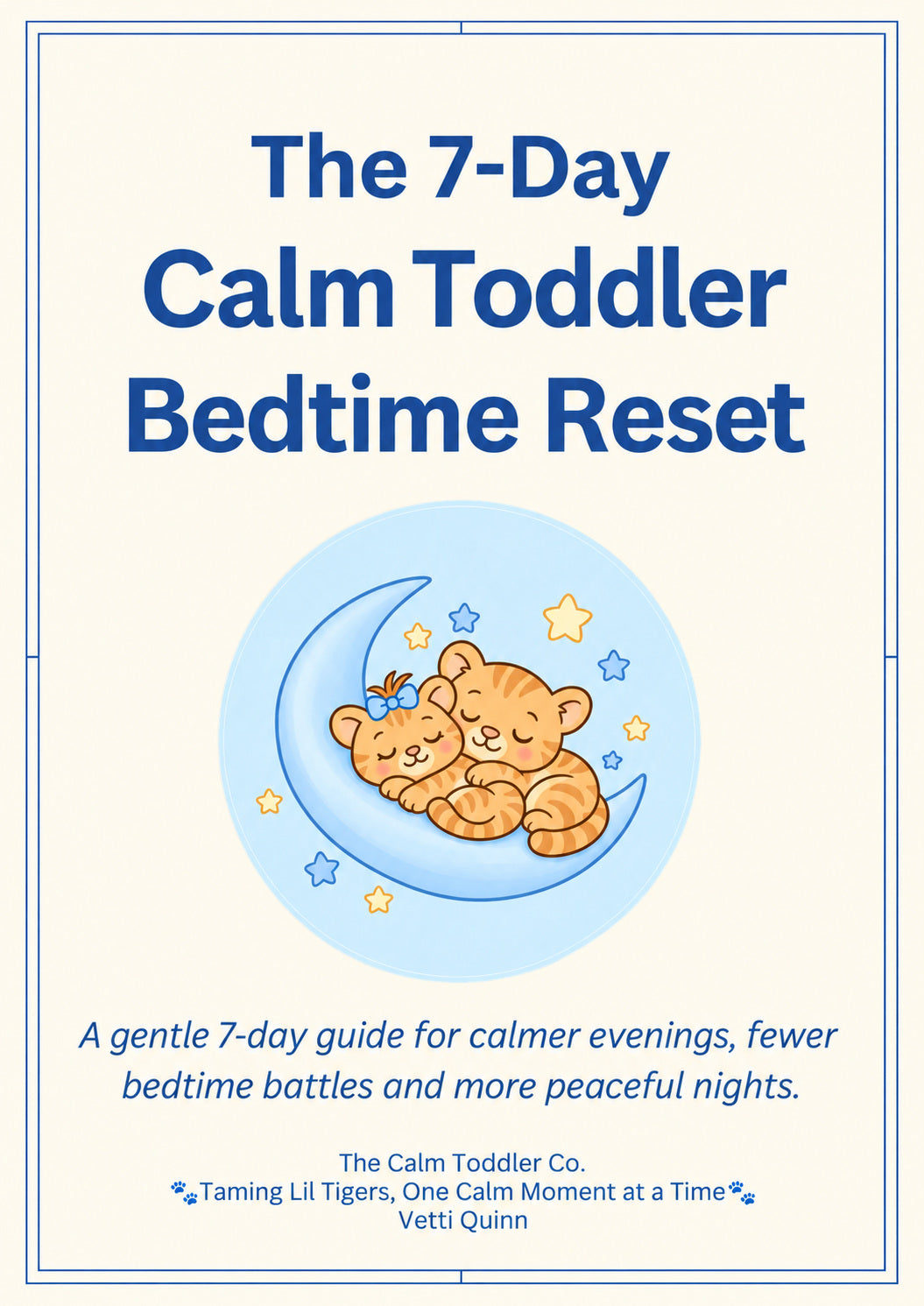The 7-Day Calm Toddler Bedtime Reset – Bedtime Routine Printable Bundle