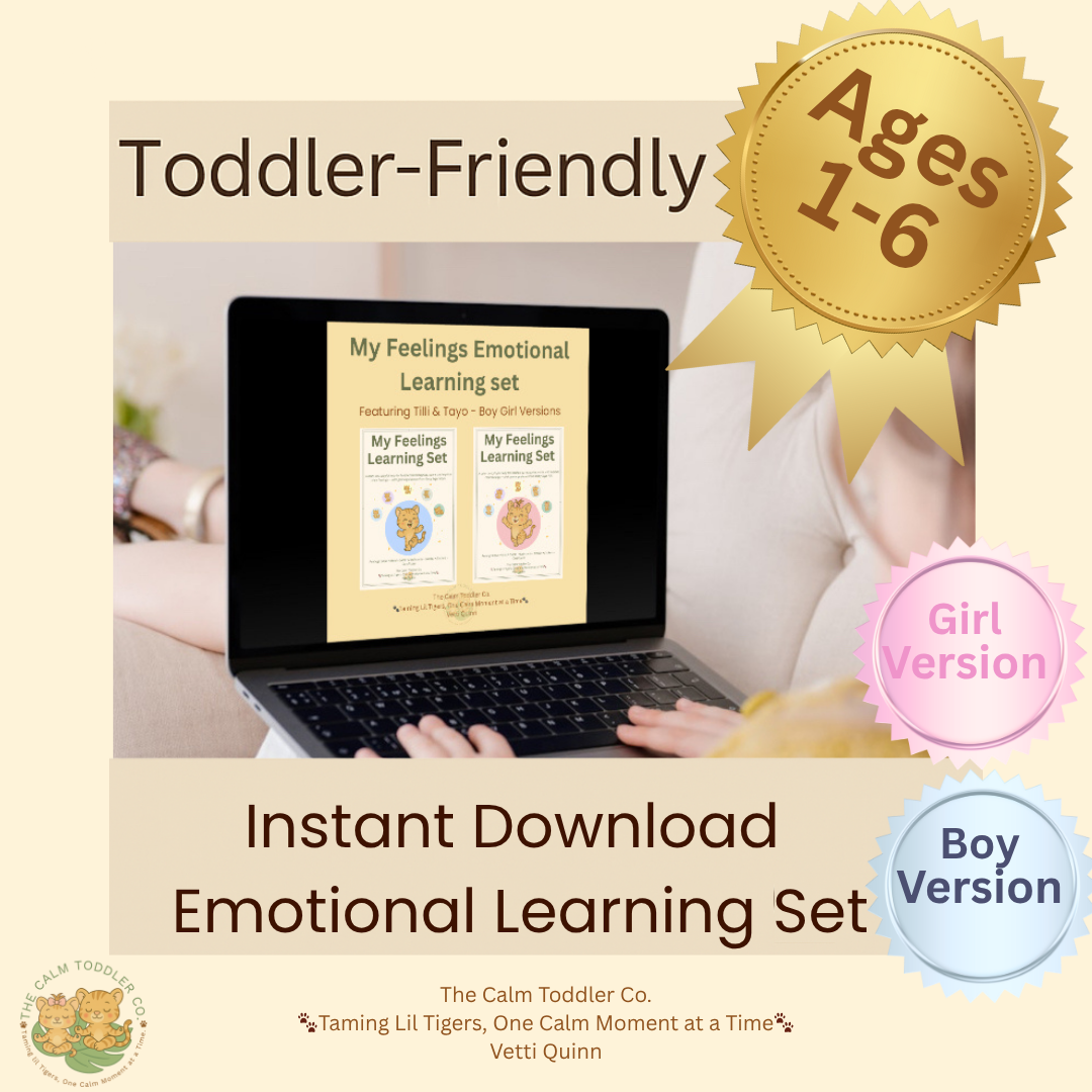 My Feelings Learning Set – Emotional Learning Bundle for Toddlers (Tilli & Tayo Versions) | The Calm Toddler Co.
