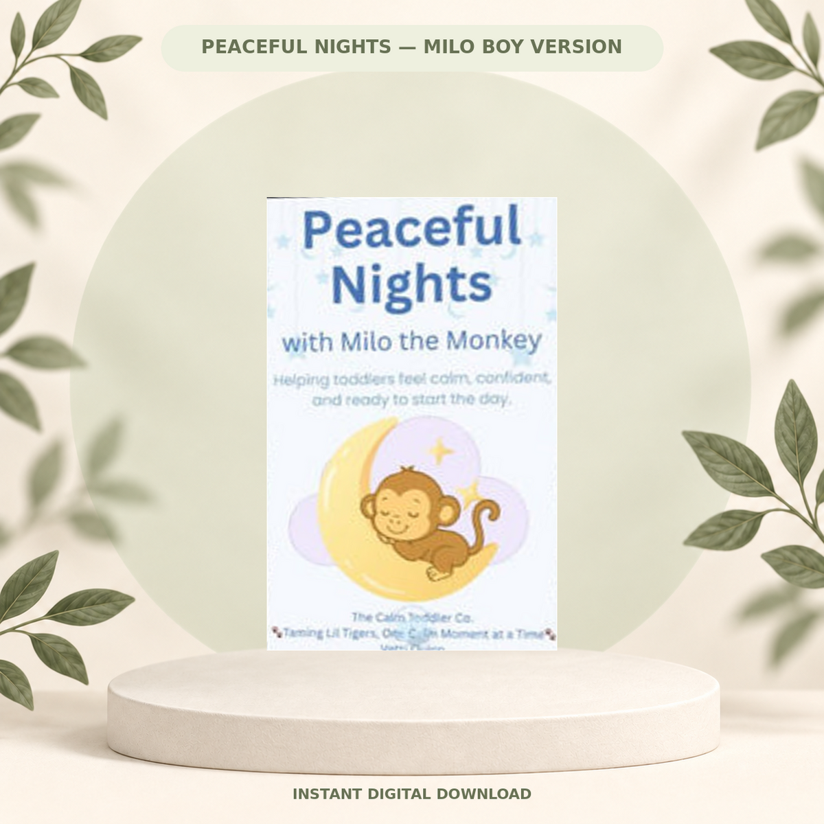 Peaceful Nights Sleep Guide – Milo Boy Version