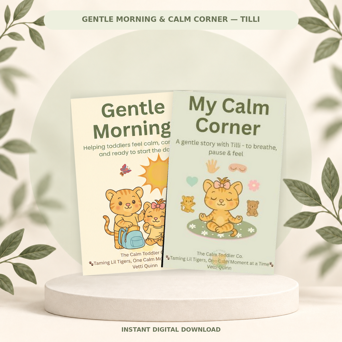 Toddler Routine & Calm Corner Bundle – Gentle Morning & Emotional Learning (Tilli Girl Version) | The Calm Toddler Co.