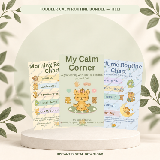Toddler Calm Routine Bundle – Morning & Night (Tilli Girl Version)