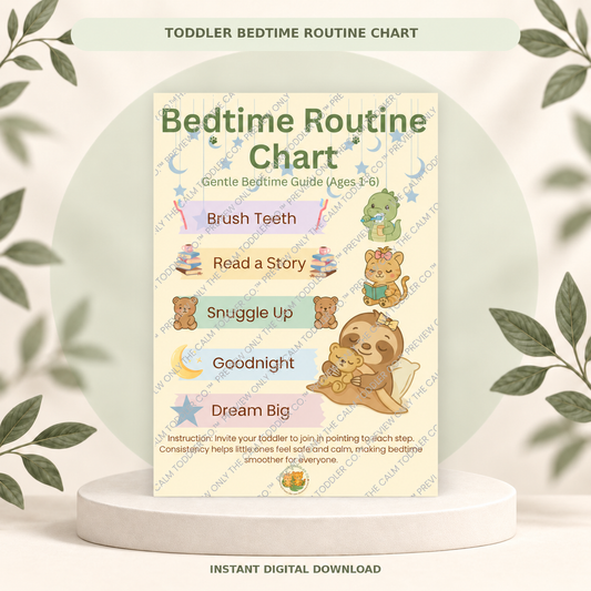 Toddler Bedtime Routine Chart – Calm Night Routine