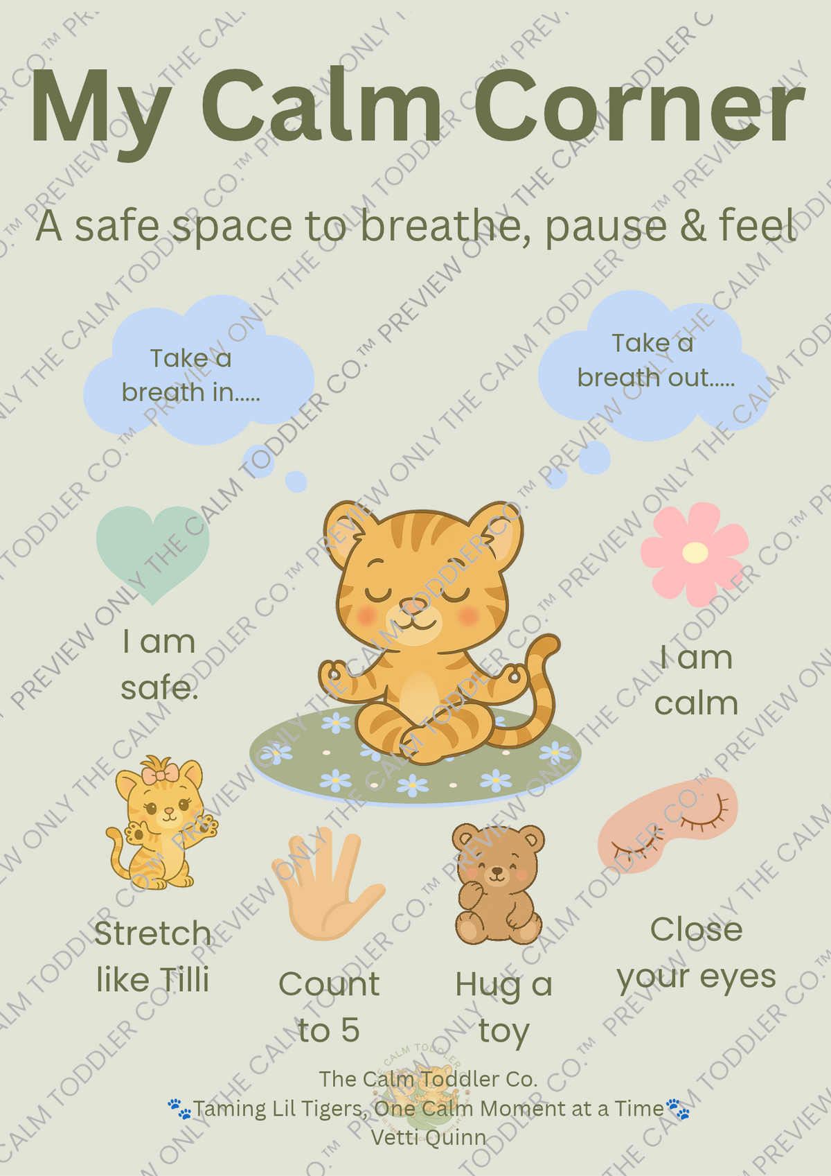 Toddler Calm Routine Bundle – Morning & Night (Tayo Boy Version)