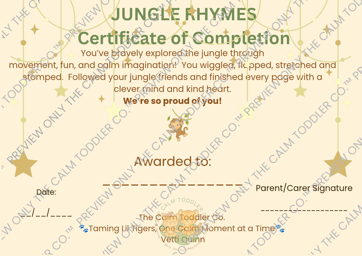 Jungle Rhymes – Toddler Learning Bundle