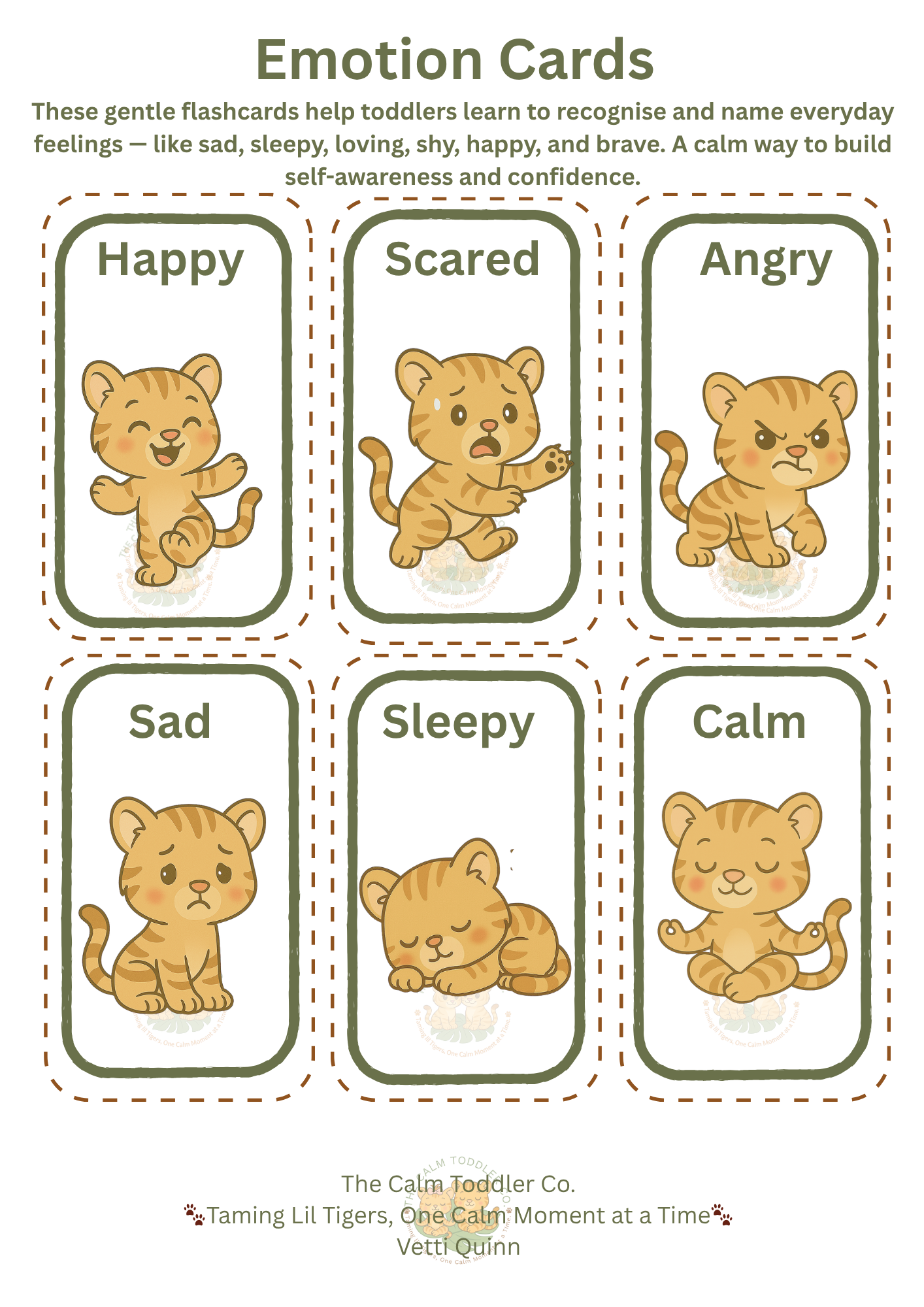 My Feelings Learning Set – Toddler Emotional Learning Bundle (Tayo Boy Version) | The Calm Toddler Co.