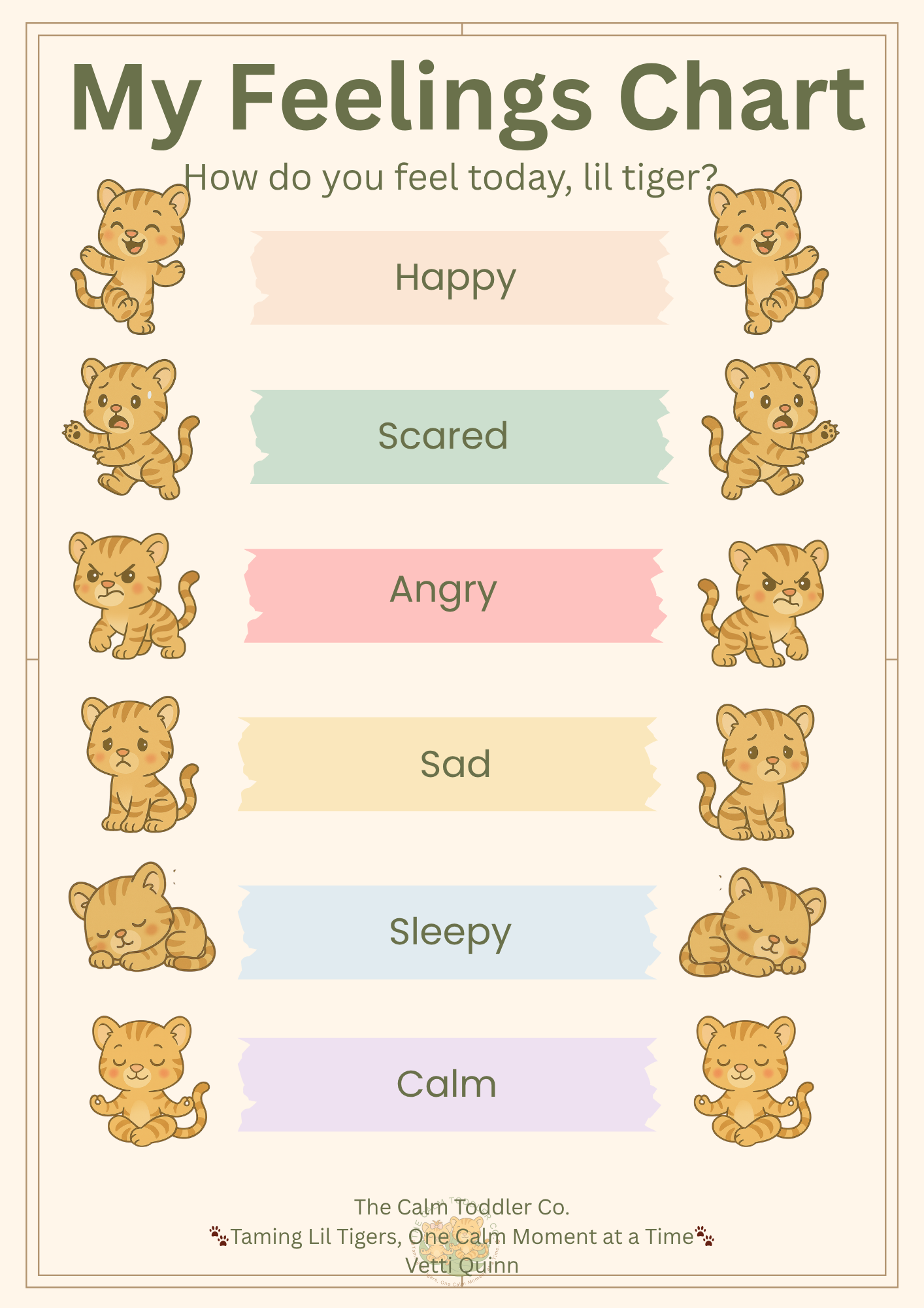 My Feelings Learning Set – Toddler Emotional Learning Bundle (Tayo Boy Version) | The Calm Toddler Co.