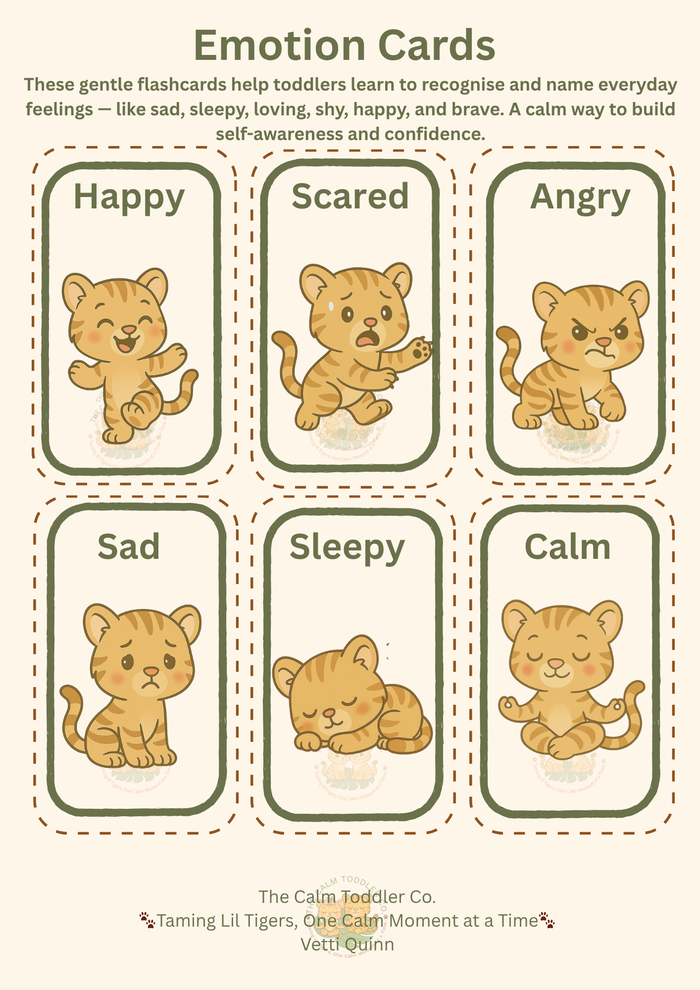 My Feelings Learning Set – Toddler Emotional Learning Bundle (Tayo Boy Version) | The Calm Toddler Co.