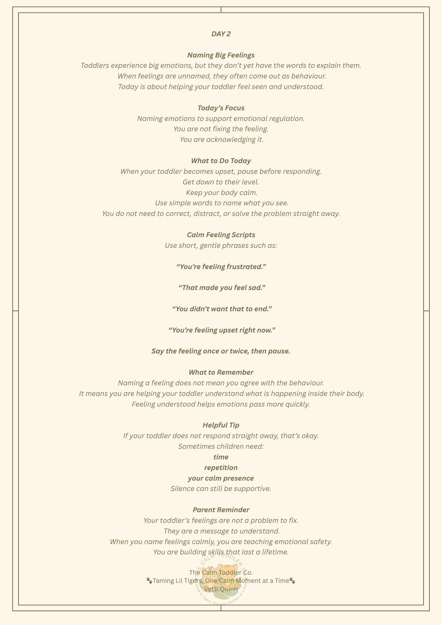 The 7-Day Toddler Calm Reset – Gentle Routine & Emotional Reset Guide | The Calm Toddler Co.