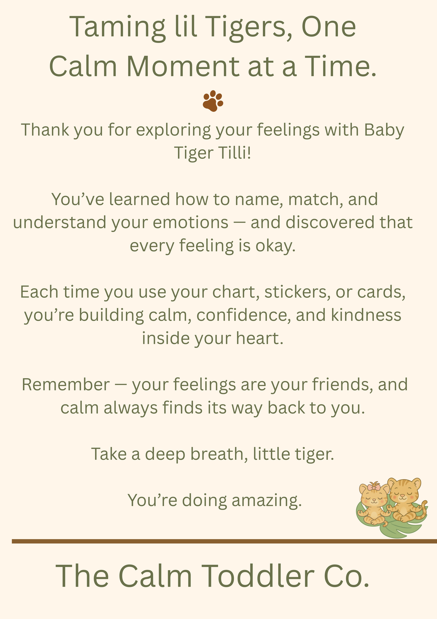 My Feelings Learning Set – Toddler Emotional Learning Bundle (Tilli Girl Version) | The Calm Toddler Co.