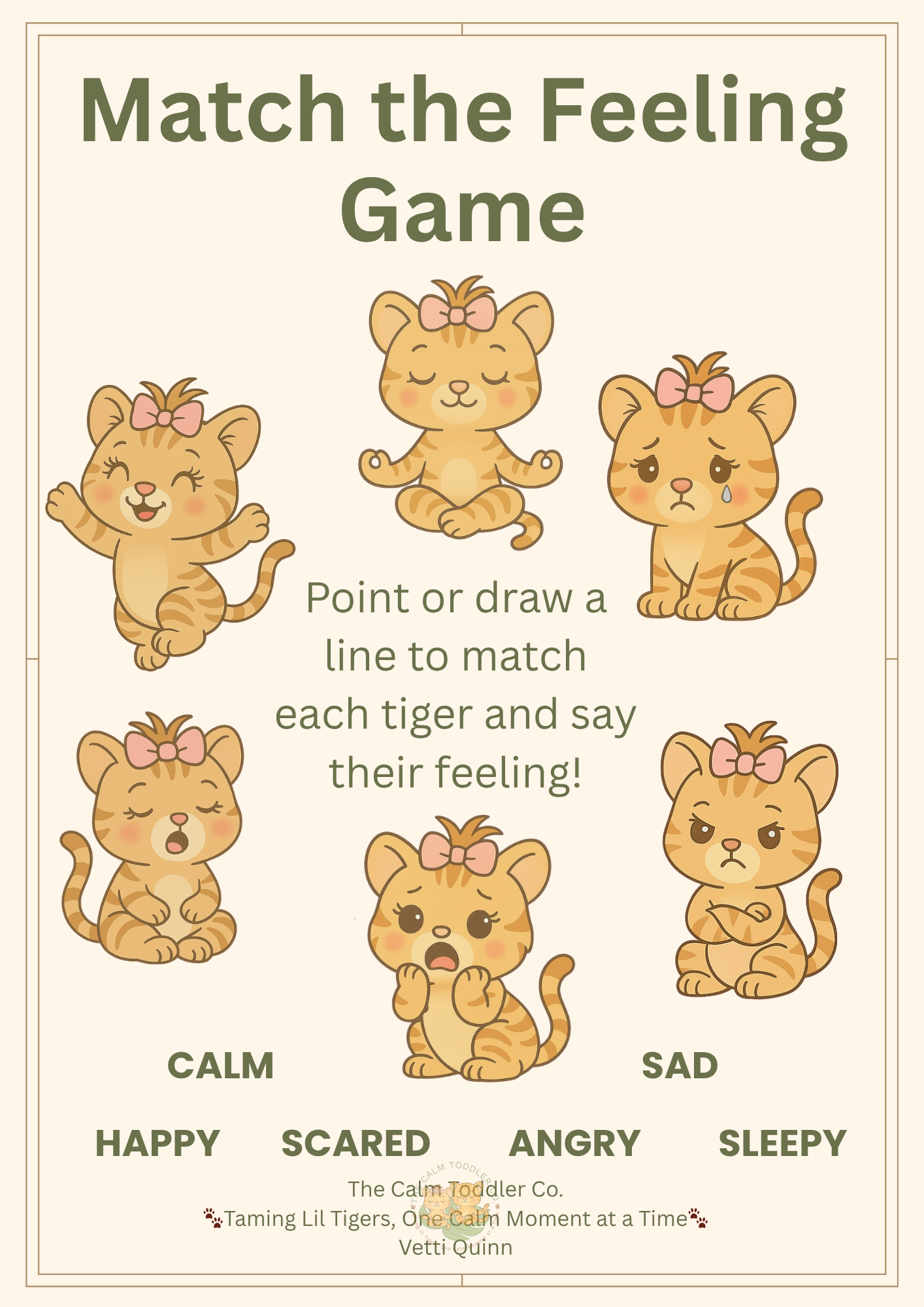 My Feelings Learning Set – Toddler Emotional Learning Bundle (Tilli Girl Version) | The Calm Toddler Co.
