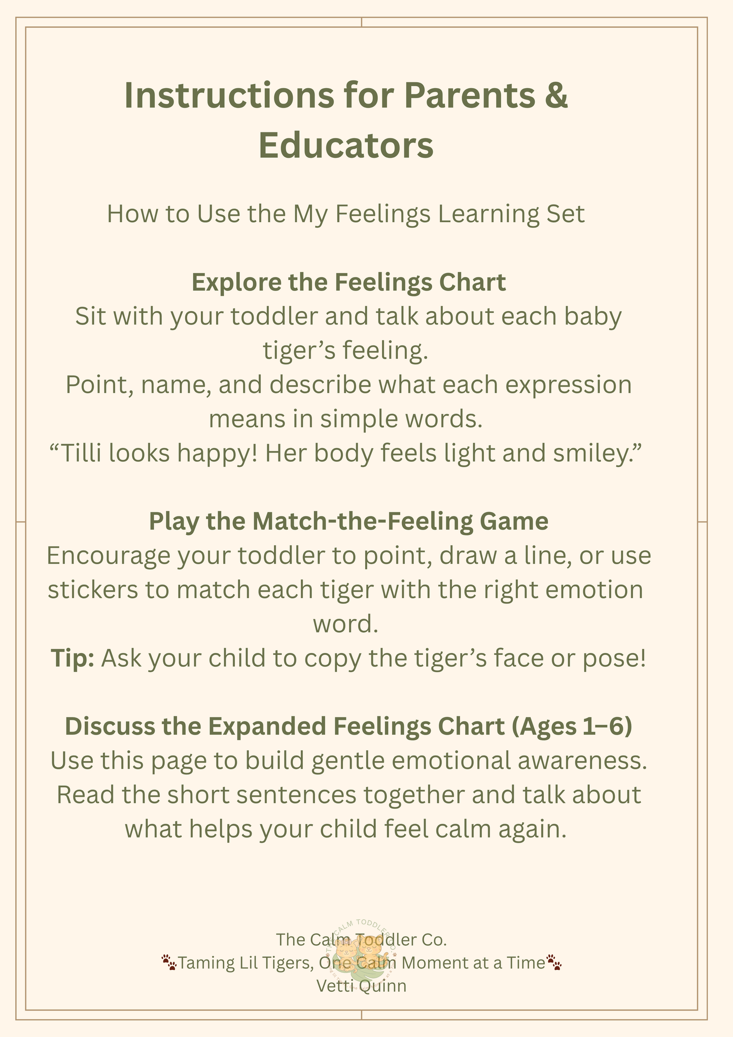My Feelings Learning Set – Toddler Emotional Learning Bundle (Tilli Girl Version) | The Calm Toddler Co.