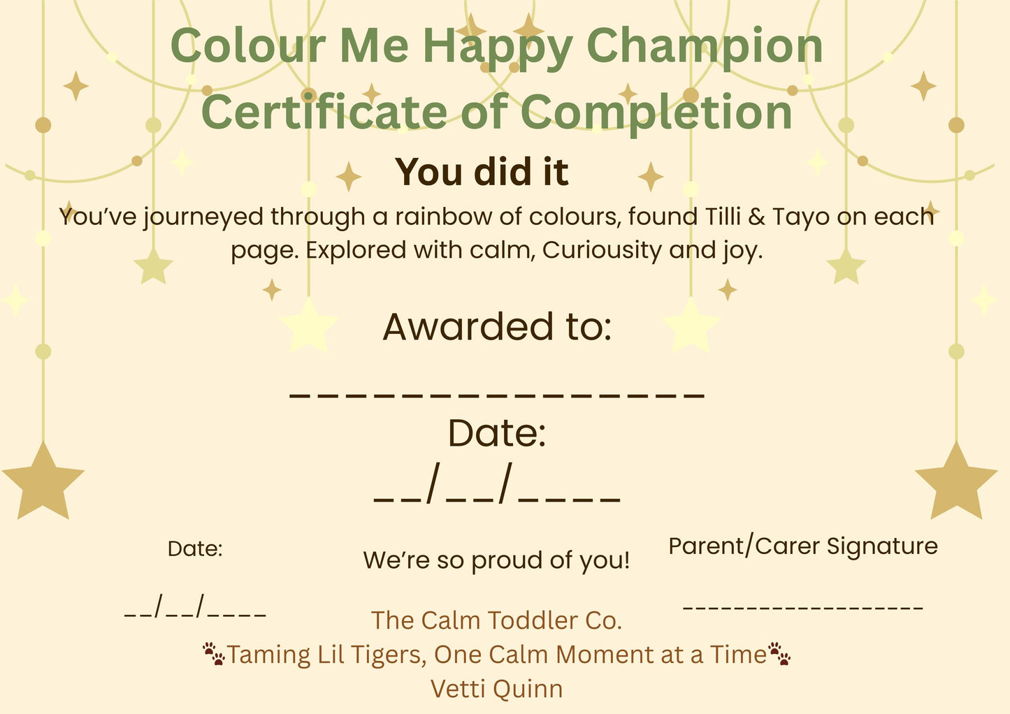 Colour Me Happy – Toddler Colour Learning Bundle | The Calm Toddler Co..