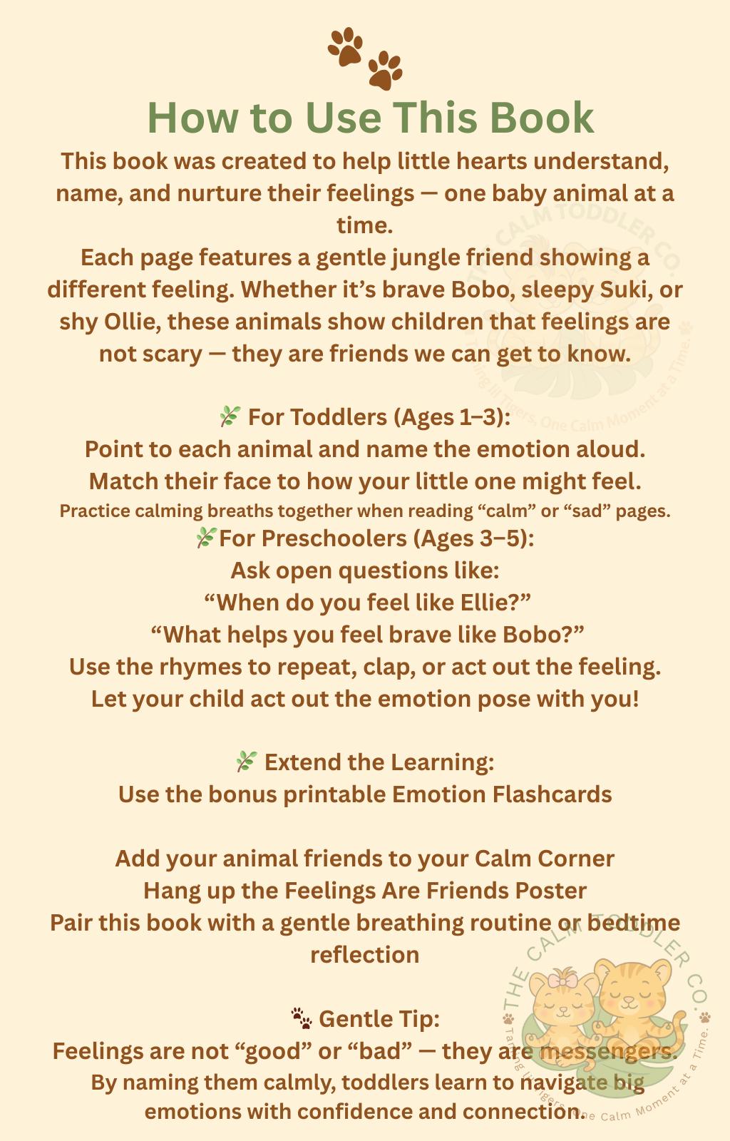 Toddler Emotions – Volume 2 (Jungle Animals) Bundle | The Calm Toddler Co.