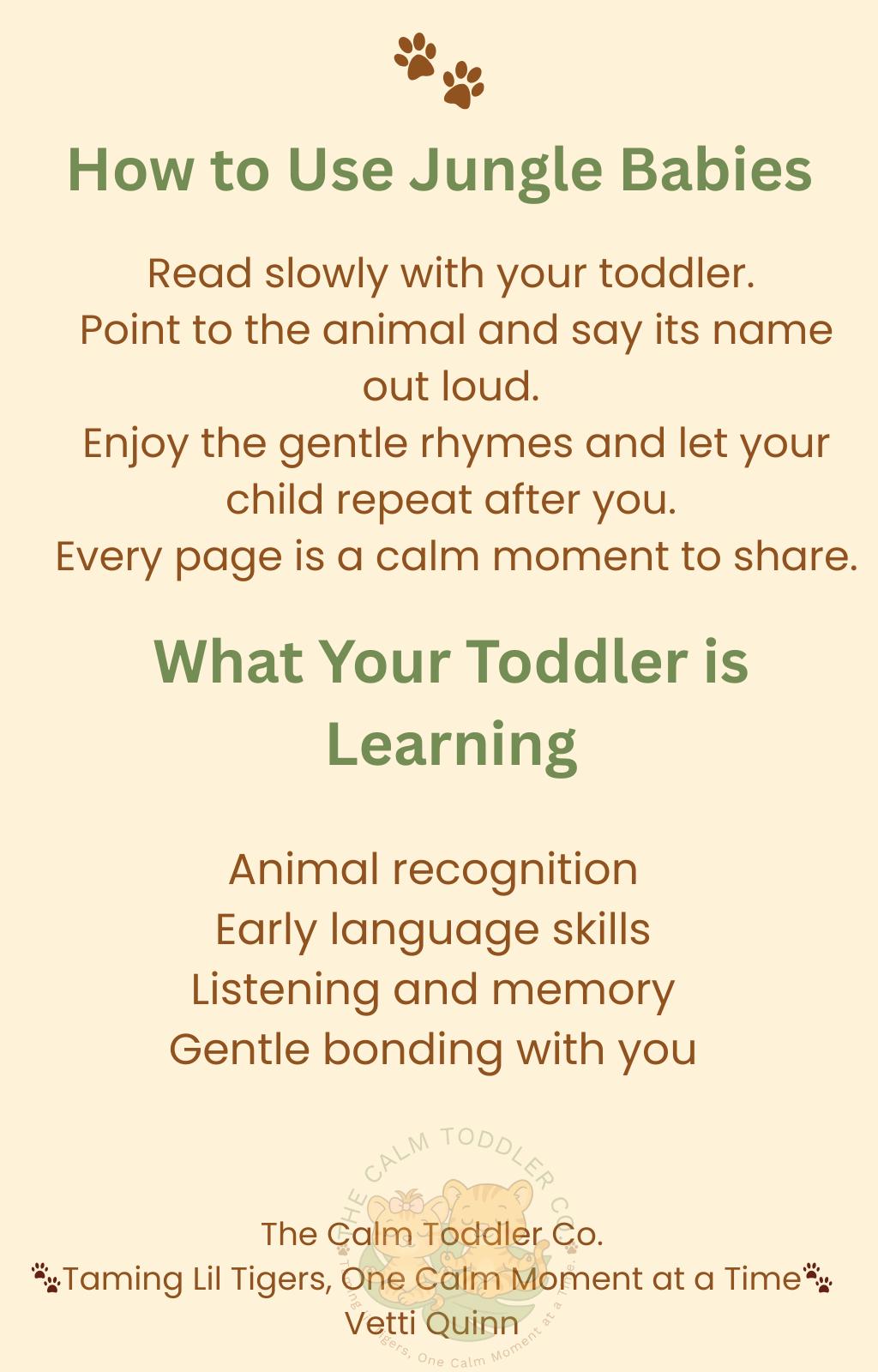 Jungle Babies – Animal Learning & Exploration Bundle | The Calm Toddler Co.