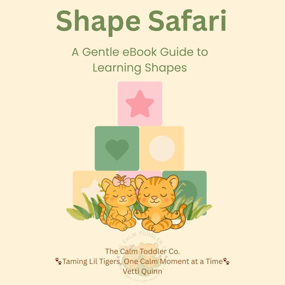 Shape Safari – Toddler Shape Learning Bundle | The Calm Toddler Co.