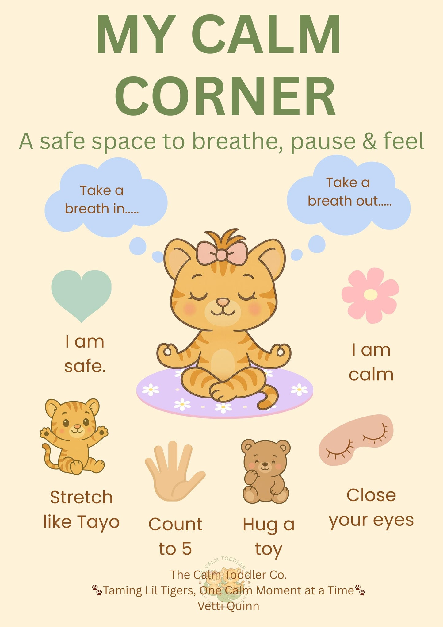 Toddler Routine Chart Bundle – Morning, Bedtime & Calm Corner Routines | The Calm Toddler Co.