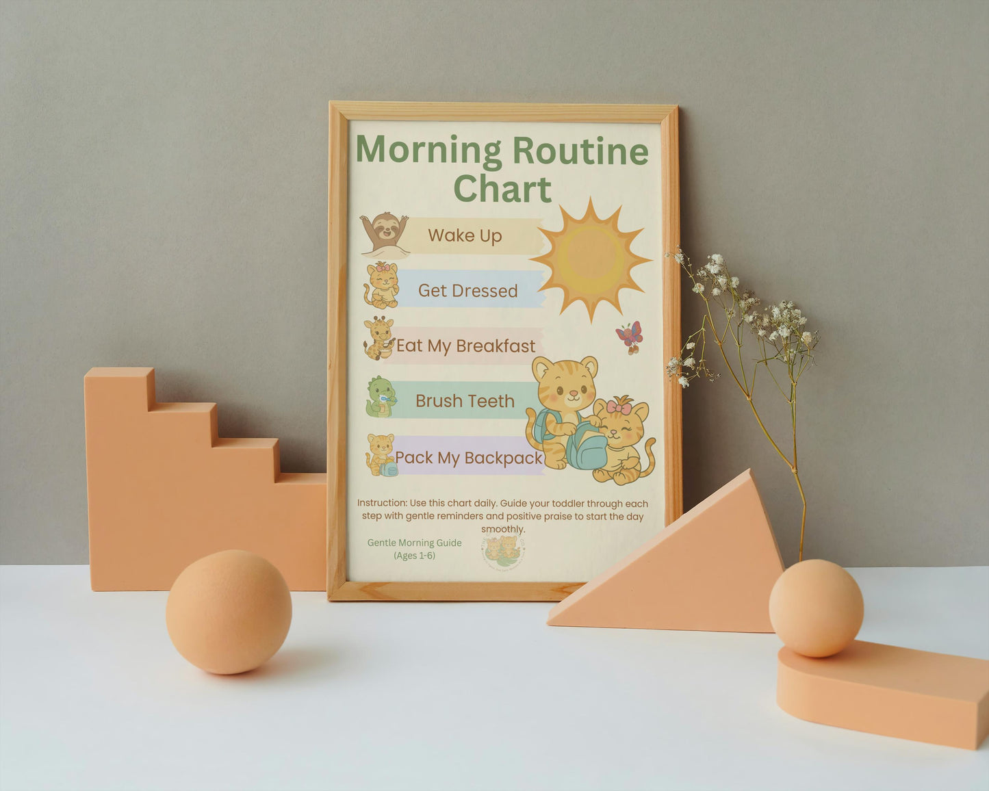 Toddler Routine Chart Bundle – Morning, Bedtime & Calm Corner Routines | The Calm Toddler Co.