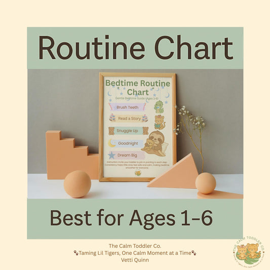 Toddler Bedtime Routine Chart – Calm Night Routine | The Calm Toddler Co.