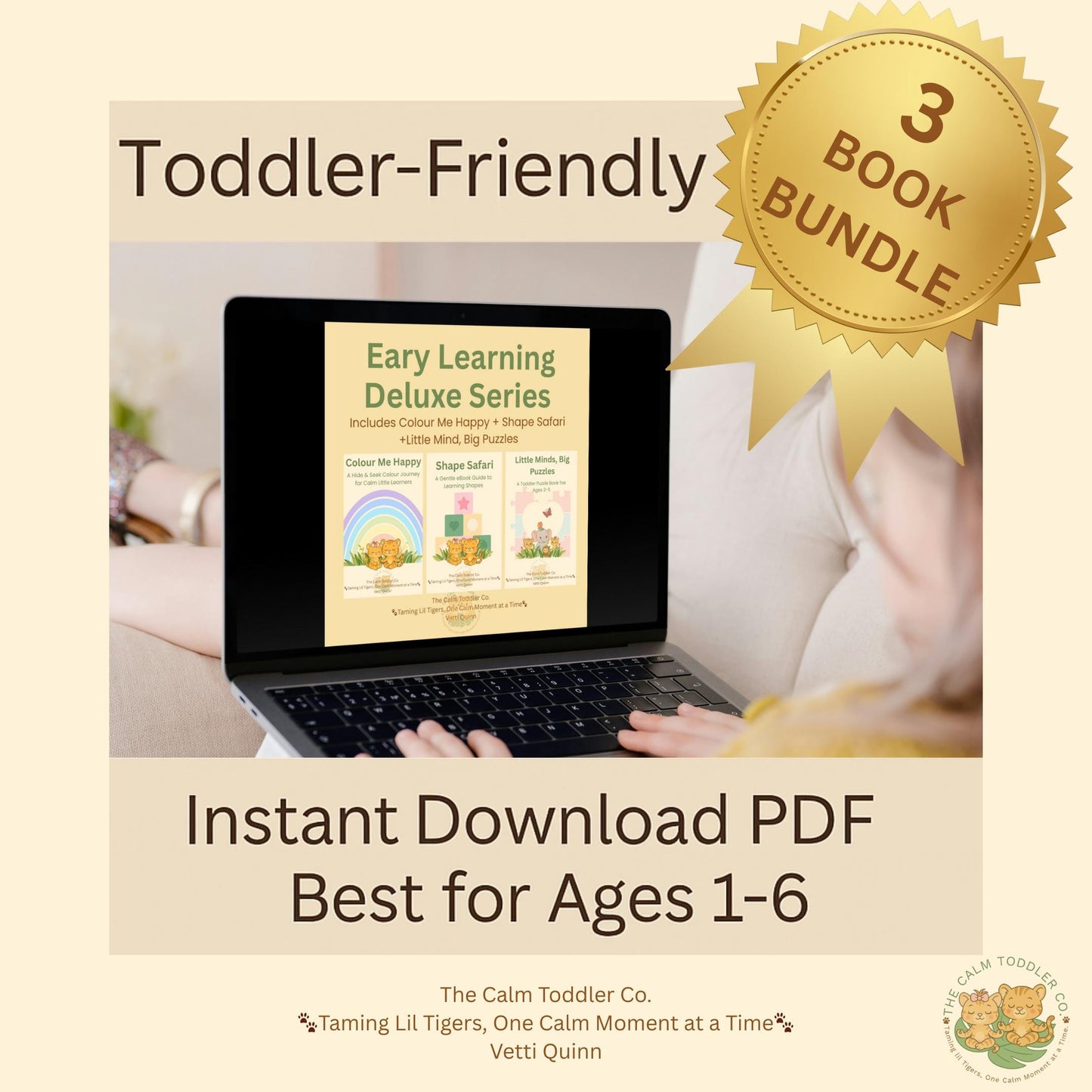 Early Learning Deluxe Bundle – Colours, Shapes & Puzzles | The Calm Toddler Co.