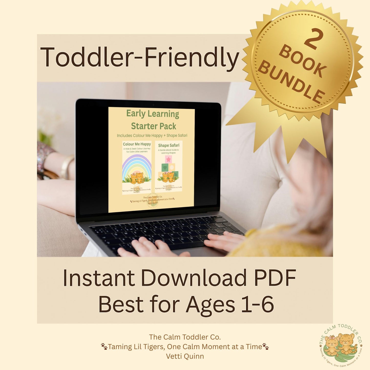 Colour Me Happy & Shape Safari Bundle – Colour & Shape Learning | The Calm Toddler Co.