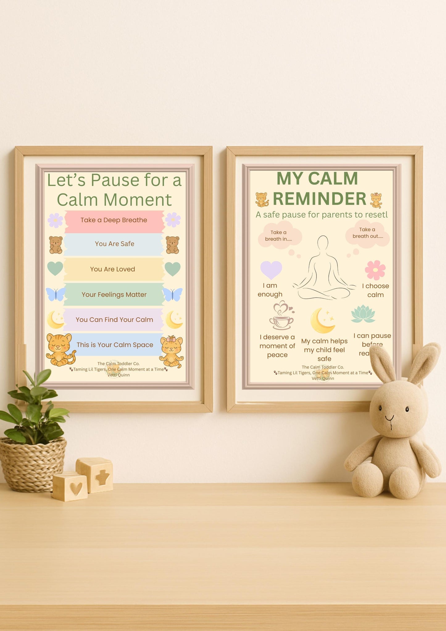 Calm Corner Poster Bundle – Toddler & Parent Support | The Calm Toddler Co.