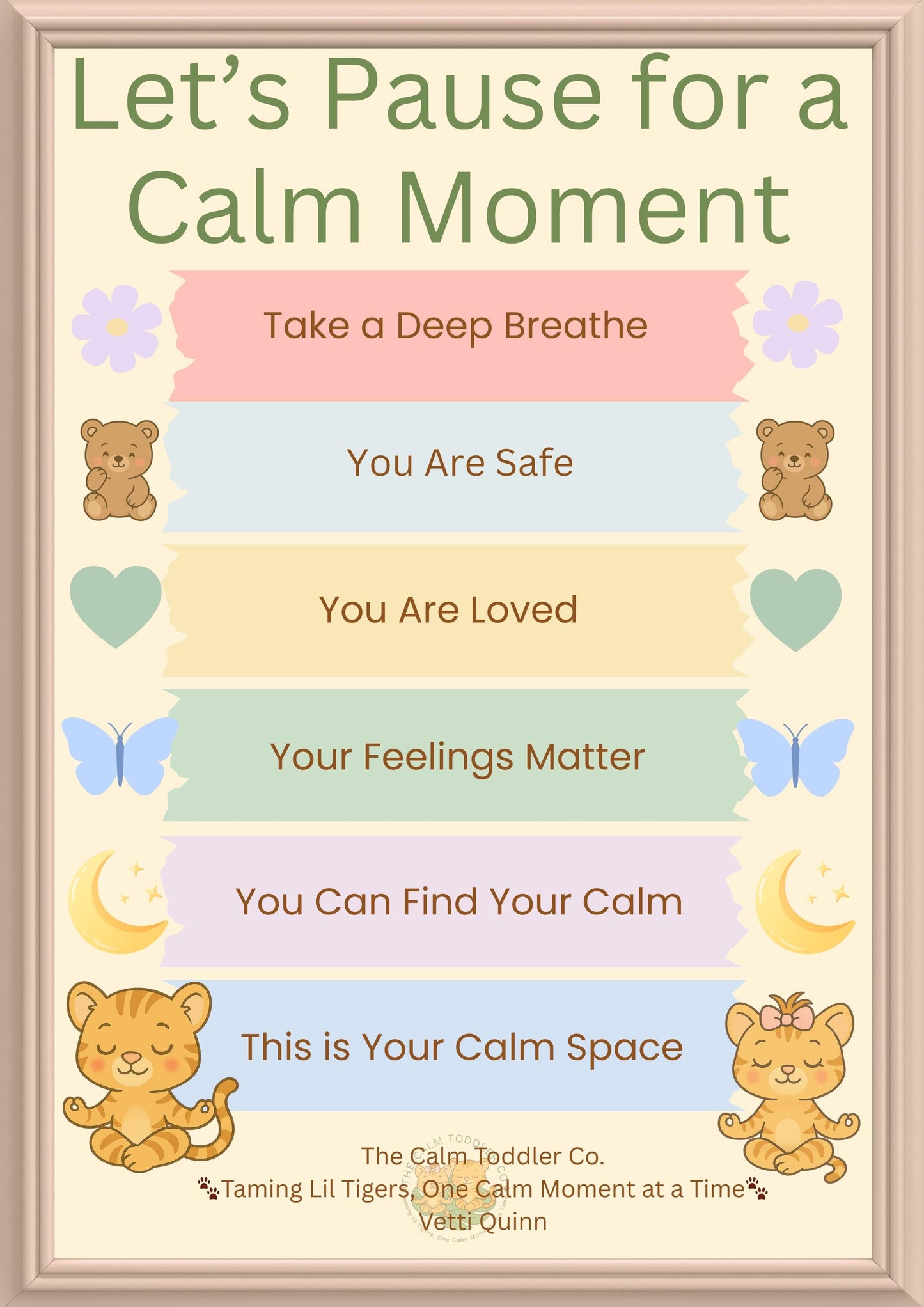 Calm Corner Poster Bundle – Toddler & Parent Support | The Calm Toddler Co.