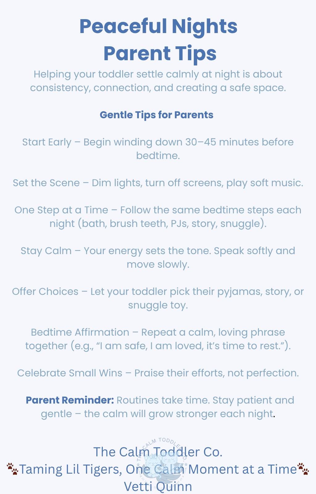Peaceful Nights Sleep Guide – Toddler Bedtime Routine Bundle (Milo Boy Version) | The Calm Toddler Co.