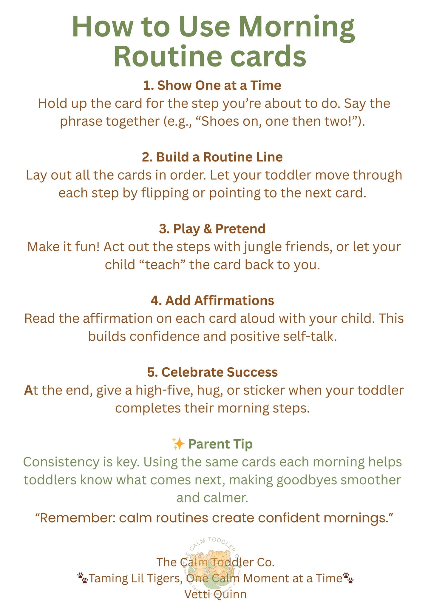 The Calm Toddler Starter Set – Complete Routine & Emotional Learning Bundle | The Calm Toddler Co.